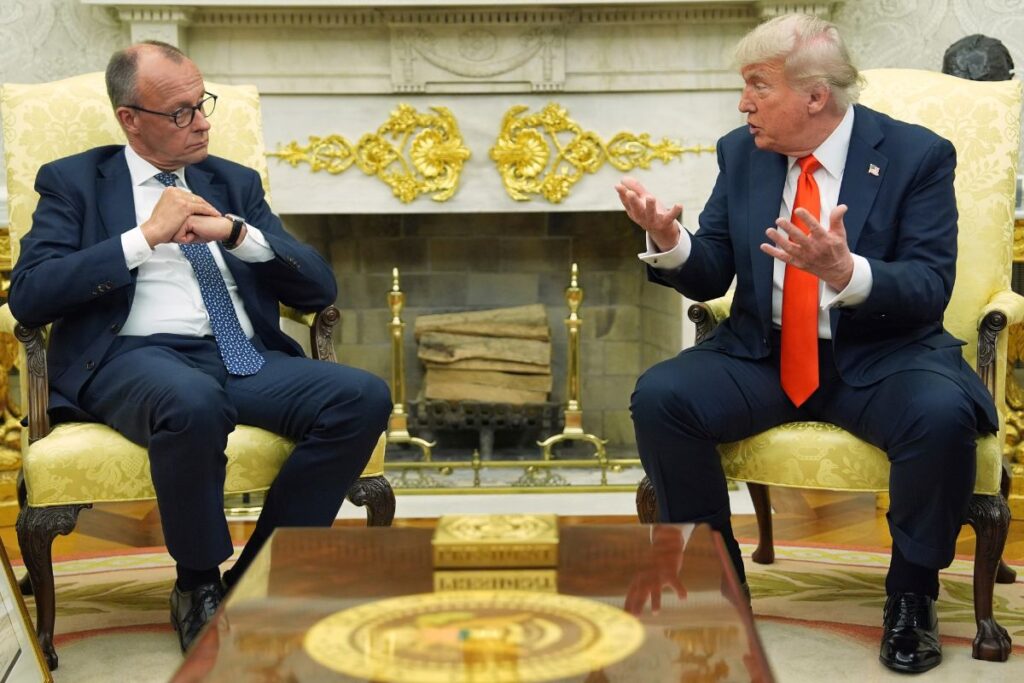 Friedrich Merz och Donald Trump