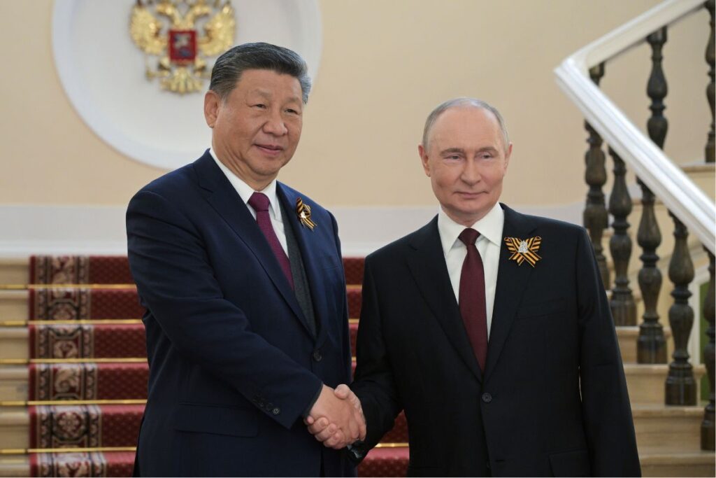 Xi Jinping och Vladimir Putin
