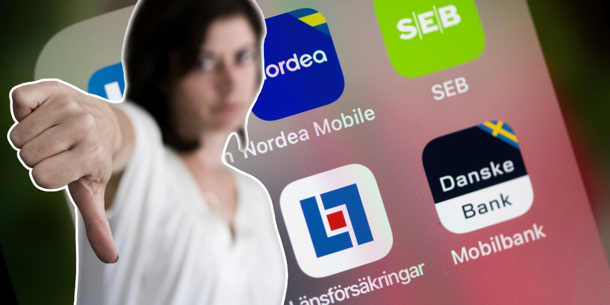 Svenskarna mindre nöjda med sin bank