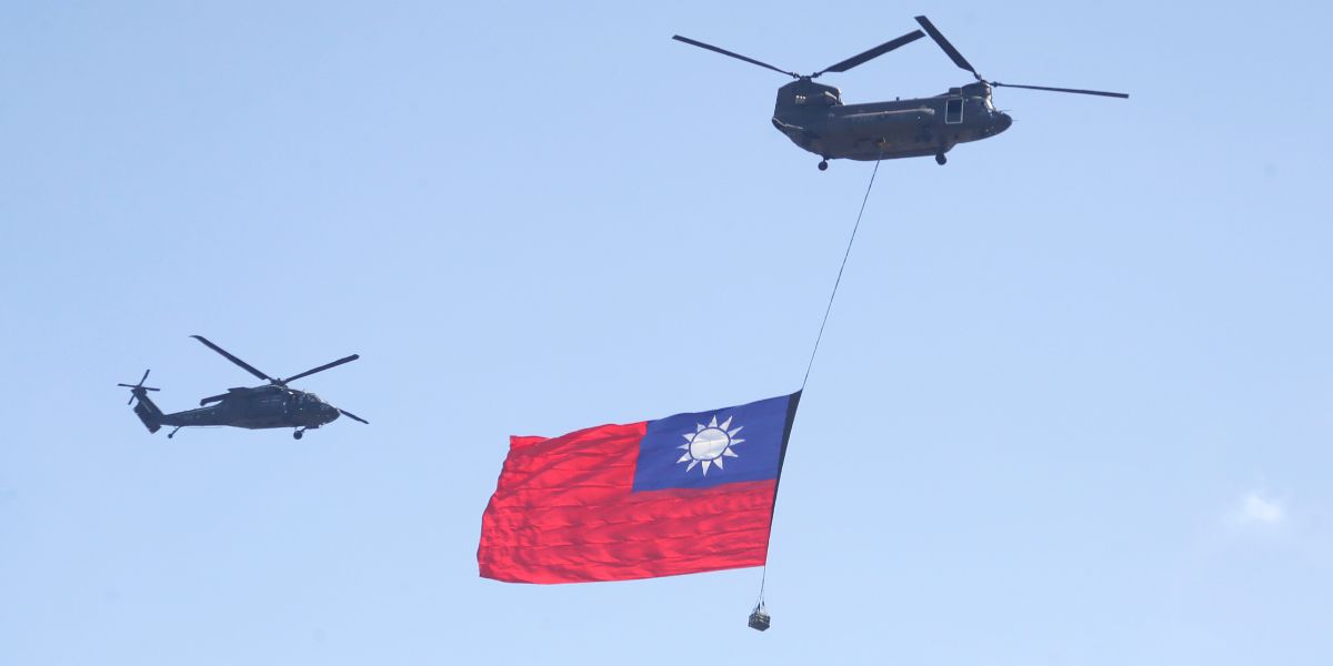 Kinas hotar Taiwan med total blackout