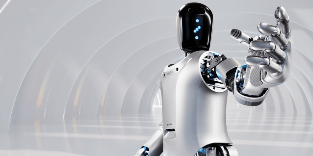 Walker S2 är det som ska placeras ut och hantera passärenden. (Foto: UBTech)