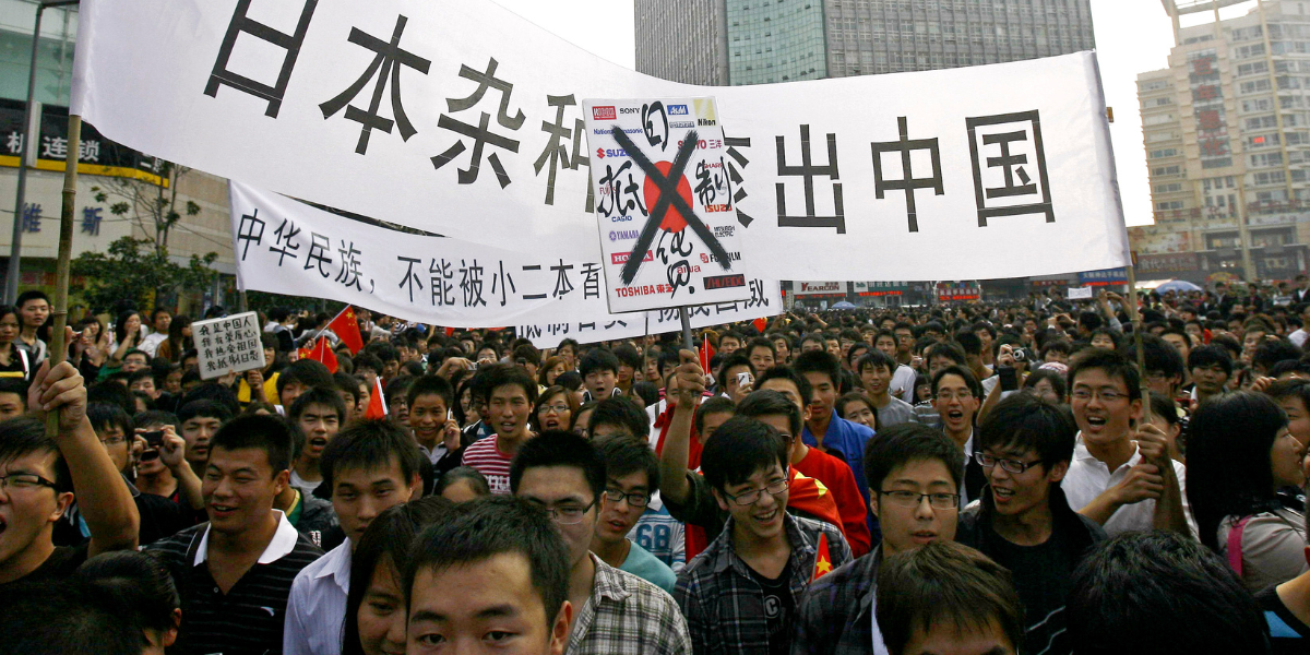 Japansk export till Kina slås ut när krisen fördjupas