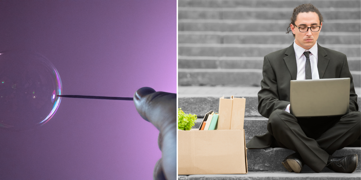 Nyexad och arbetslös – för vissa har techbubblan redan spruckit