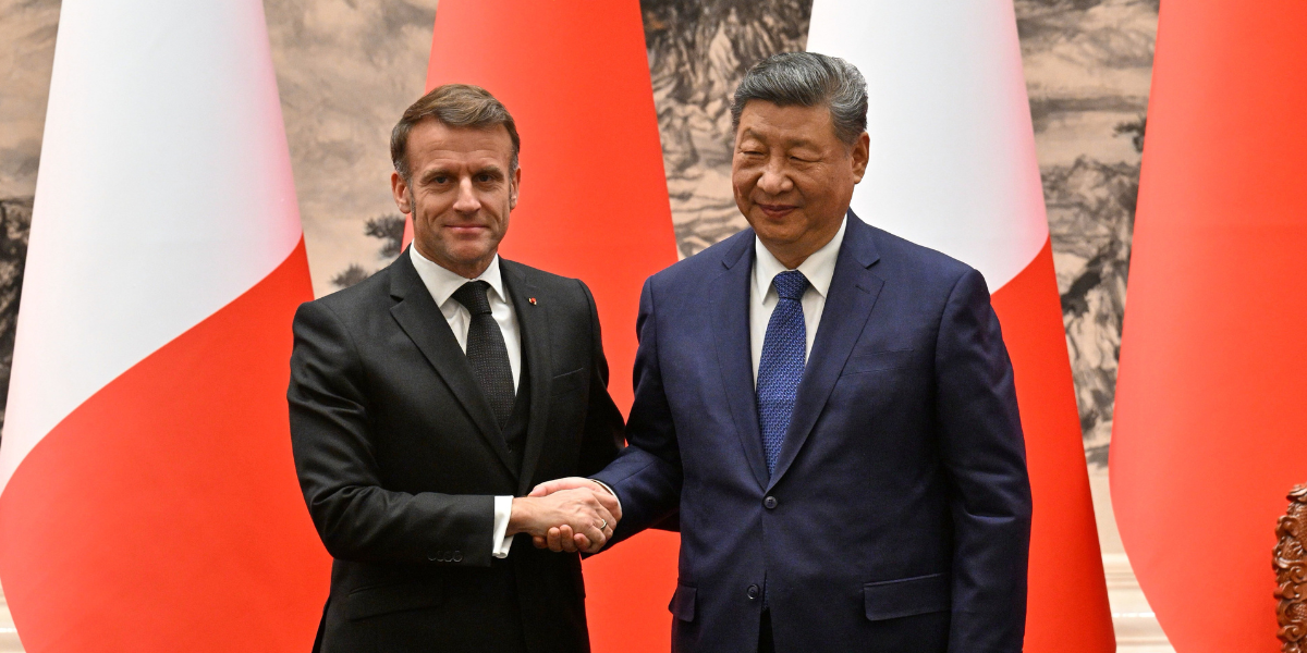 Macron pressar Xi om handel – och Ukraina